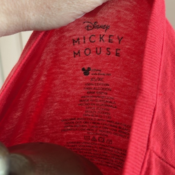 Disney Kids Red Mickey Mouse T-Shirt - Picture 7 of 7